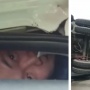 Detik-detik Sopir Mobil Terjebak di Bawah Kontainer, Masih Sempat Ngobrol!