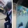 Viral! Tawuran Pelajar Berujung Aksi Berbahaya, Gelantungan di Angkot Sambil Bawa Sajam