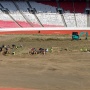 Melihat Proses Revitalisasi Rumput GBK yang Dibongkar