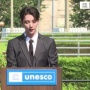 Wakili SEVENTEEN, Joshua Beri Pidato dalam Upacara Penunjukan Duta UNESCO