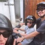 Thom Haye Mode Bapak-bapak Komplek, Bonceng Anak dan Pacar Naik Motor Matic