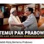 CEK FAKTA: Habib Rizieq Temui Prabowo Langsung, Ajak Kerjasama Bangun Indonesia
