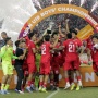 Pecah! Momen Timnas Indonesia U-19 Angkat Trofi Juara Piala AFF U-19 2024