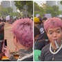 Aksi Reza Arap Support Demonstran RUU Pilkada di Depan Gedung KPU RI Jadi Sorotan