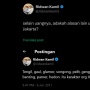 RK Beri Alasan Mengapa Unggah Cuitan Julid ke Orang Jakarta: Dulu, 15 Tahun Lalu...