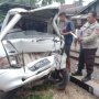 Mesin Mati di Perlintasan, Angdes Hancur Ditabrak Kereta Api