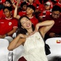 Momen Jennifer Bachdim Nonton Timnas Pertama Kali Tanpa Irfan Bachdim yang Bertanding