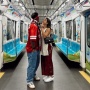 Naik MRT demi Nonton Timnas Indonesia, Aura Jennifer Bachdim Curi Fokus