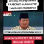 Cek Fakta: Ancang-ancang Kabinet Prabowo, Ada Nama Rocky Gerung dan Gatot Nurmantyo