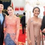 4 Potret Adu Gaya Nagita Slavina dan Cynthia Riza di Acara Pelantikan Suami