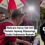 Momen Pemain Jepang Dipayungi Security Indonesia saat Hujan, Netizen Sentil Bahrain