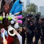 Beda Modal Pendemo dan Polisi di Aksi Tolak PPN 12 Persen: Light Stick K-Pop vs Laras Panjang