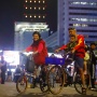 Suasana Car Free Night Jelang Pergantian Tahun di Bundaran HI