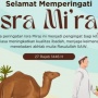45 Gambar Ucapan Isra Miraj 2025 Terbaru, Link Download Gratis!