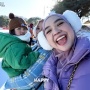 7 Potret Moana Naik Wahana Ekstrem di Korea, Ekspresi Santai Jadi Sorotan