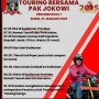 Poster Touring Bersama Pak Jokowi Bikin Geger, Gaya Naik Kawasaki W175 Jadi Sorotan