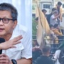 Rocky Gerung Naik Mobil Pick Up Demi Bakar Semangat Mahasiswa untuk Aksi Indonesia Gelap