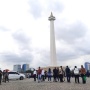 Gladi Bersih Pelantikan Kepala Daerah di Monas Tertutup, Keluarga Jauh-jauh dari Maluku Rela Nonton Lewat Videotron
