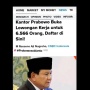 Cek Fakta: Prabowo Buka Lowongan Kerja untuk 6.566 Orang, Daftar di Sini