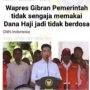 Cek Fakta: Gibran Sebut Pemerintah Tak Berdosa karena Tak Sengaja Pakai Dana Haji