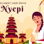 60 Poster Nyepi 2025 Bisa Diedit Jadi Ucapan Hari Raya Umat Hindu