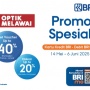 Diskon Kacamata Hingga 20 Persen Khusus Nasabah BRI di Optik Melawai