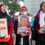 Aksi Solidaritas untuk Kapal Madleen di Kedubes AS