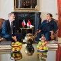 Transit di Praha, PM Ceko Petr Fiala Sambangi Presiden Prabowo di Hotel