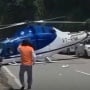 CEK FAKTA: Video Helikopter VT-RNK Jatuh di Danau Toba