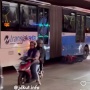 Detik-detik Mencekam Motor Vario Masuk Kolong Bus TransJakarta di Jalan Yos Sudarso