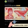 CEK FAKTA: Heboh Uang Pecahan Rp250.000 Rayakan HUT RI ke-80