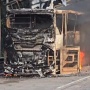 Detik-detik Bus DAMRI Ludes Terbakar di Tol Cikampek, Semua Penumpang Selamat