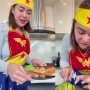 Kocak! Amanda Manopo Buat Sarapan hingga Cosplay Jadi Wonder Woman