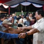 Duduk Bareng Warga Batang Toru di Malam Tahun Baru, Prabowo Pesan 'Tidak Boleh Merusak Alam'