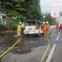 Mobil Listrik Terbakar Hebat di Tol Lingkar Luar, Penyebabnya Diduga Korsleting
