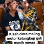 Definisi Sehidup Semaling, Pasangan Ini Tetap Mesra di Kantor Polisi