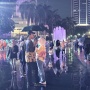 Malam Takbiran, Masyarakat Mulai Padati Bundaran HI Meski Cuaca Masih Diguyur Hujan