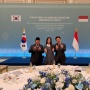Momen Prabowo Bertemu Carmen Hearts2Hearts di Korea Selatan, Kompak Finger Heart