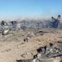 Penampakan Puing Pesawat C-130 AS yang Ditembak Jatuh Polisi Iran, Pilotnya Perempuan