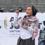 Orasi Lantang Wanda Hamidah di Kedubes AS, Tuding Indonesia Turut Mentoleransi Genosida Palestina