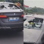 Mencekam! Detik-detik BMW Listrik Diamuk Warga di Jakbar, Nekat Tancap Gas Meski Dihadang Barrier