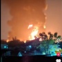 Kebakaran Hebat Pabrik Sandal di Tanah Tinggi Tangerang, Asap Pekat Selimuti Langit Malam