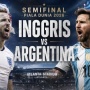 Inggris vs Argentina: Saatnya Three Lions Jegal Juara Bertahan