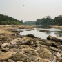Sebulan Tak Diguyur Hujan, Sungai Cisadane Mulai Mengering
