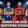 Jadwal Perempat Final VNL Putri 2026, 22-23 Juli: Brasil Hadapi Jepang