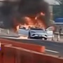 Mobil Listrik BYD Seal Terbakar di Jalan Tol Cikampek