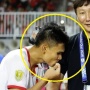 Aksi Bek Vietnam Cium Jimat Kim Sang-sik Usai Gulung Timnas Indonesia 3-0