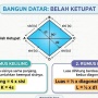 7 Sifat Belah Ketupat dan Rumus Menghitung Luas serta Kelilingnya