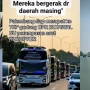 Video Iring-iringan Ratusan Bus Massa Demo Menuju Jakarta Ternyata Dokumentasi Lama