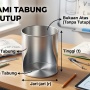 Tutorial Menghitung Volume dan Luas Permukaan Tabung Tanpa Tutup